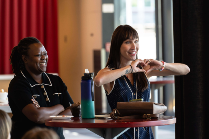 Bianca Gervais et Lory Zéphyr, ambassadrices des Journées de la culture 2025 (Photo: Marius Mongeau)