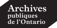 Archives publiques de l'Ontario / Archives of Ontario
